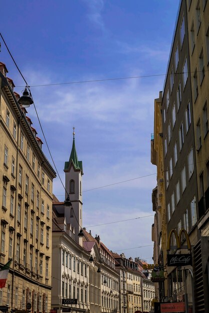 Wien ÖsterreichMai 2 2018 Traditionelle Architekturgebäude in Wien