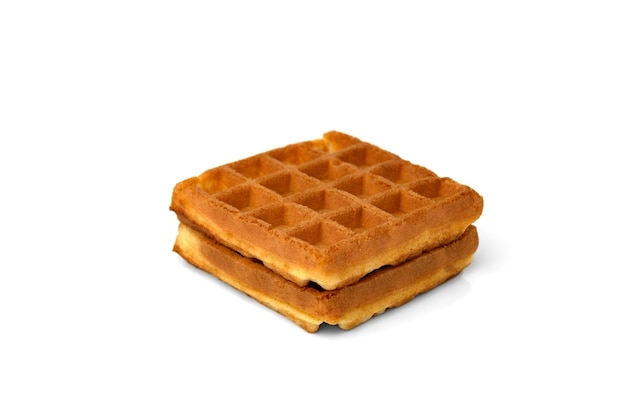 Foto wiener waffeln isoliert auf weißem hintergrund