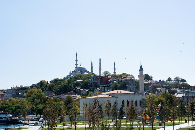 Wiew der Süleymaniye-Moschee in der Stadt Istanbul