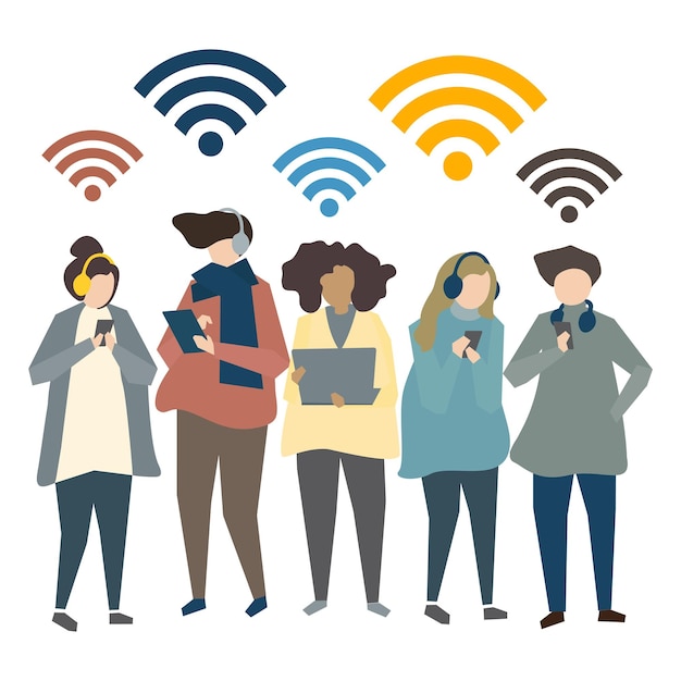 Wifi-Verbindung png-Bild durchsichtiger Hintergrund