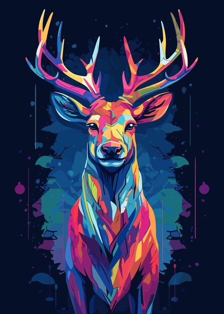 Wild Natur WPAP Farbstil