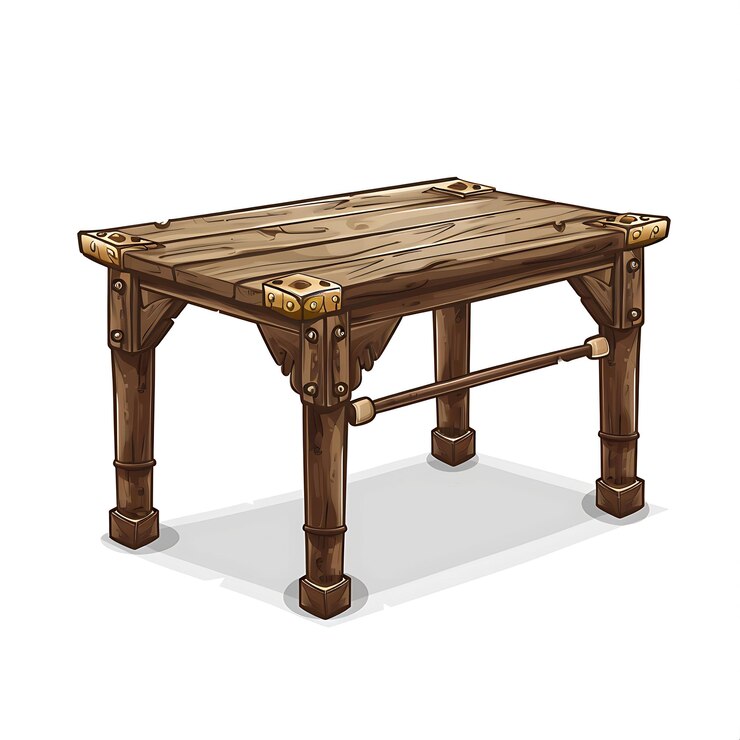 Foto wild west saloon table set com ilustração rustic brown e brass móveis acessos do jogo