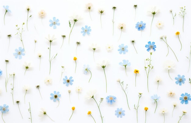 Foto wildblumen isoliert hintergrund auf weiß
