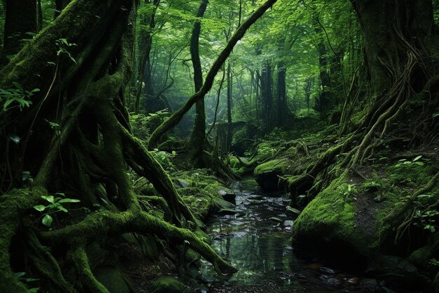 Wildpflanzen flüstern Geheimnisse des Waldes