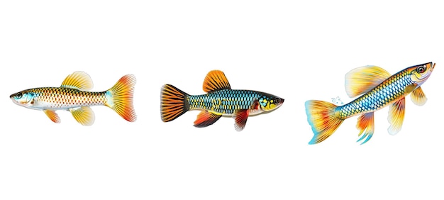 Wildtiere Killifish Fisch Illustration Wasser Haustier Unterwasser tropisches Süßwasser Aquarium Wildtiere Killifish Fisch