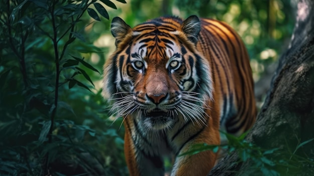 Wildtiger im Wald