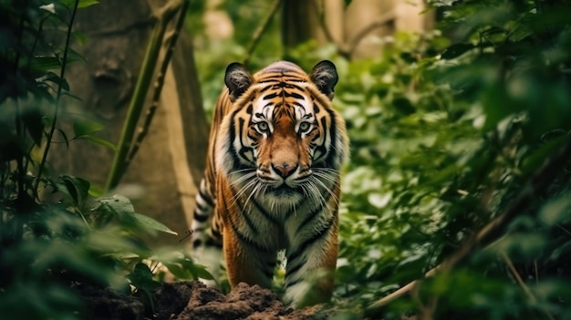 Wildtiger im Wald