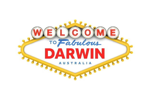 Willkommen bei Darwin Australia. Melden Sie sich im klassischen 3D-Rendering im Las-Vegas-Stil an