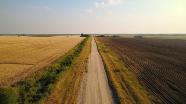 Wind in der Luft siehe Urstraße im Sommer KI-generiert