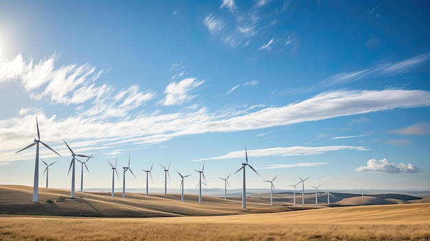 Windkraftanlage für die Stromerzeugung aus Sonnenenergie