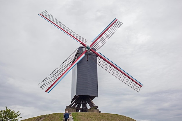 Windmühle in Brügge, Belgien