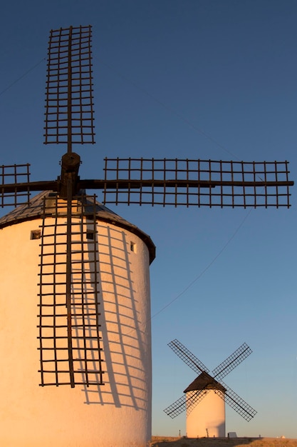 Windmühlen La Mancha Spanien