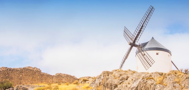 Windmühlen von Consuegra. Spanien. (Los Molinos de Viento de Consuegra).