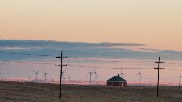 Windmühlenpark in WY.