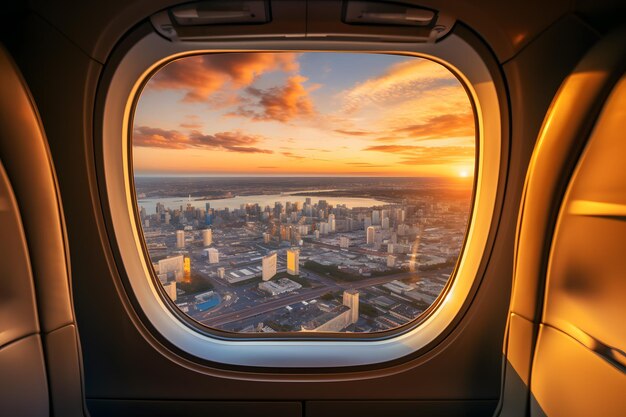 Window Wanderlust Skyline Gems Capture os principais horizontes da cidade a partir da janela do avião, revelando la icônica