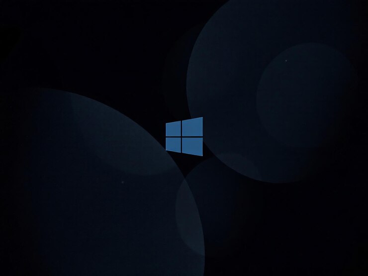 Foto windows 11 logo de fundo escuro