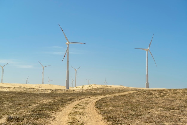 Windpark in den Dünen des brasilianischen Bundesstaates Ceara