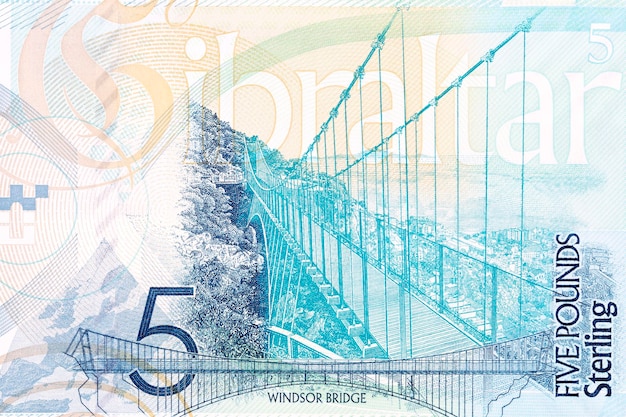 Windsor Bridge von Gibraltar Geld Pfund