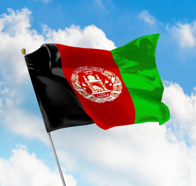 Winken Afghanistan Flagge