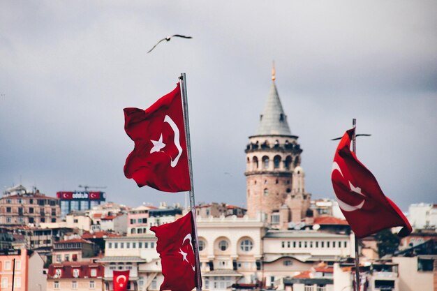 Winkende Flagge der Türkei