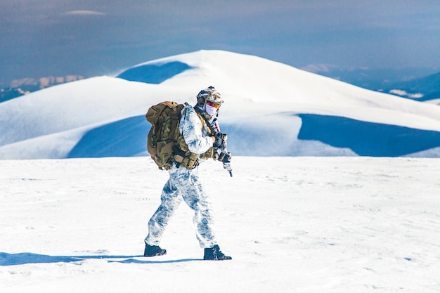 Winter arktischen Berge Krieg