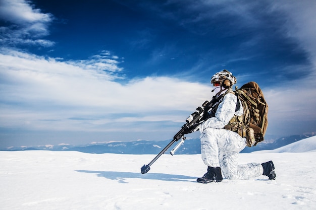 Winter arktischen Berge Krieg