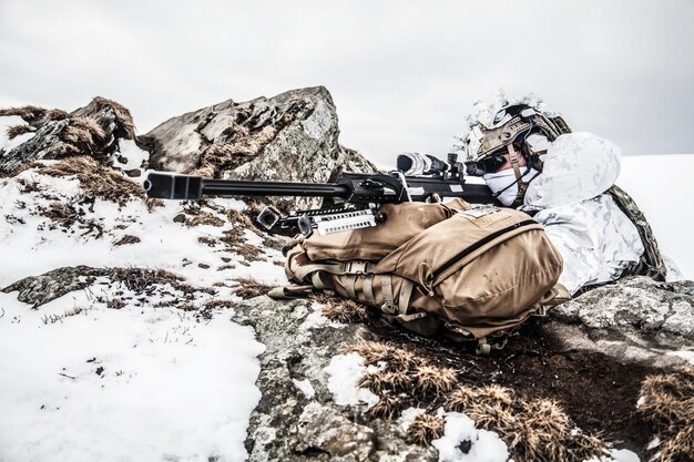 Winter arktischen Berge Krieg