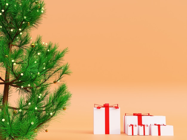 Winter-Frohe Weihnachten-Banner des geometrischen 3D-Podiums für Produktwerbungsbild für Mockup