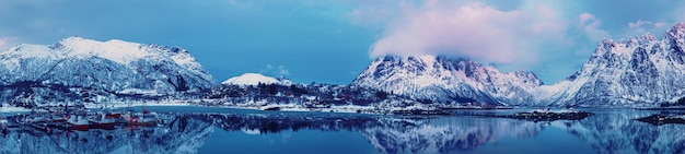 Winter-Norwegen-See