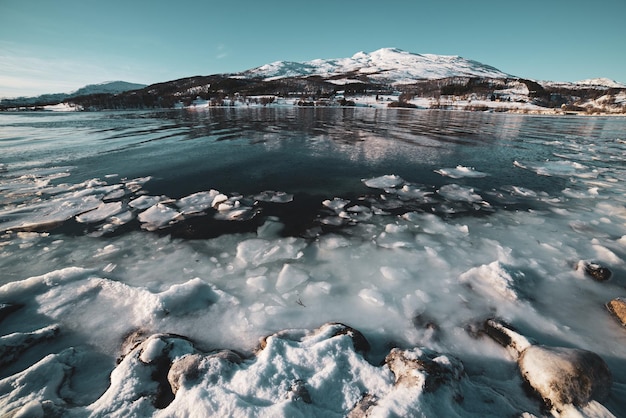 Winter-Norwegen-See