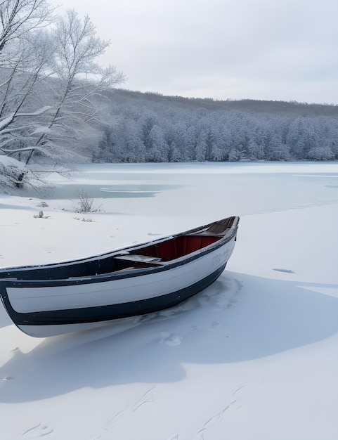 Winter-Vibes Tag und Nacht-Szene Ai Generiert