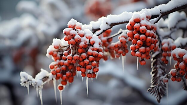 Foto winter-weihnachts-hintergrund mit schneefir-zweigen