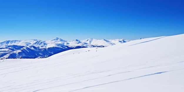 Winterbergspitzen sind mit Schnee bedeckt Ski-Landschaft Freeriding Wintersport Generative KI