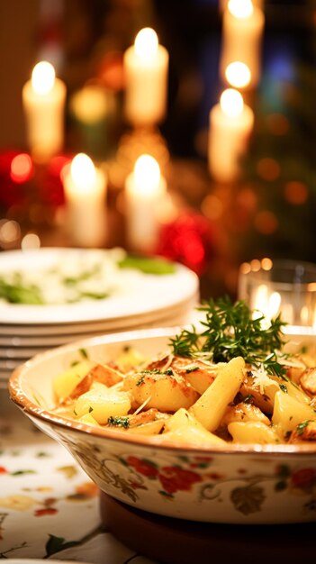 Winterferienmahlzeit zum Abendessen Feiermenü Hauptgericht Festgericht für Weihnachtsfeiern Familienveranstaltung Neujahr und Feiertage Englisches Landessenrezept