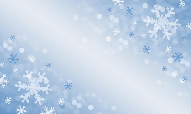 Winterhintergrund mit Schneeflocken für Ihr Design.