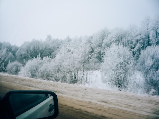 Winterlandschaft im Dorf