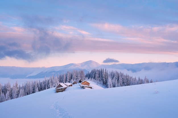 Winterlandschaft in den Bergen