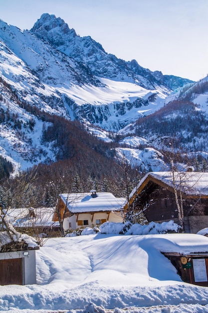 Winterlandschaft in den französischen Alpen