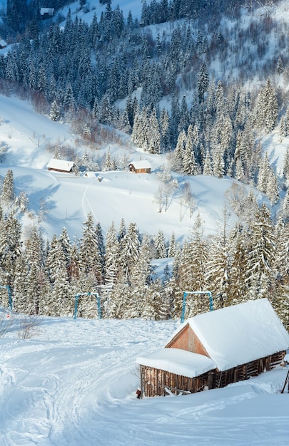 Winterlandschaft Karpaten Ukraine