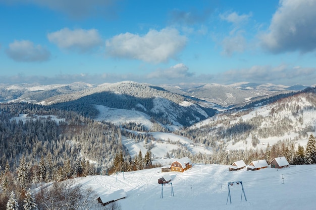 Winterlandschaft Karpaten Ukraine