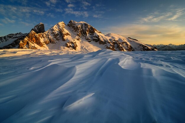 Winterlandschaft von Passo Giau Dolomiten Italien