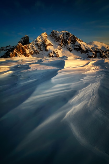 Winterlandschaft von Passo Giau Dolomiten Italien