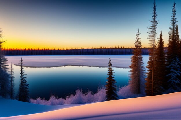 Winterlandschaft Winterhaus