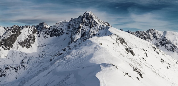 Winterpanoramalandschaft mit Tatra-Bergen, Zakopane, Polen