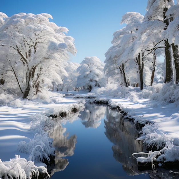 Winters Wunder Winterlandschaft Foto