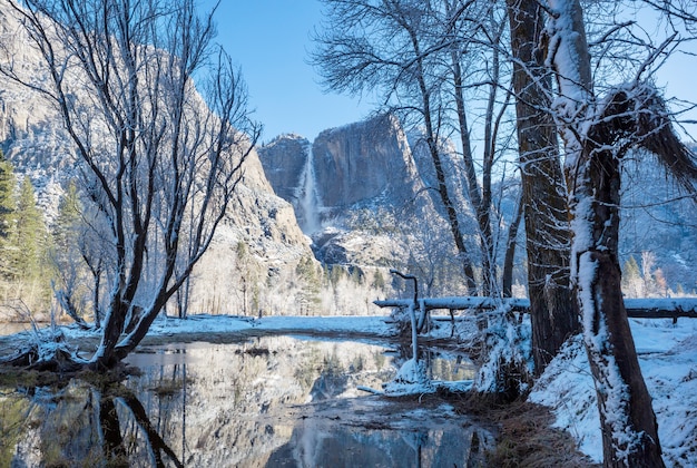 Wintersaison im Yosemite-Nationalpark, Kalifornien, USA