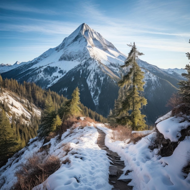 Winterwanderungen in den Bergen