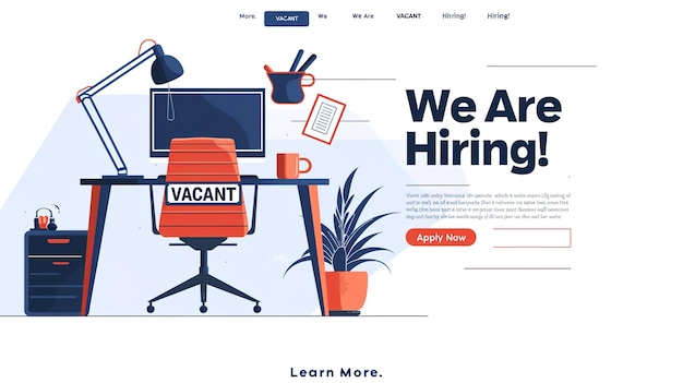 Wir stellen ein Recruitment-Konzept mit Megaphone und Team-Mitarbeiter ein, die zusammen in der Office-Illustration arbeiten.