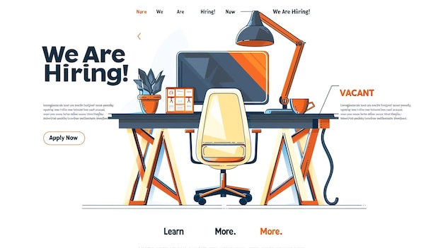 Wir stellen ein Recruitment-Konzept mit Megaphone und Team-Mitarbeiter ein, die zusammen in der Office-Illustration arbeiten.