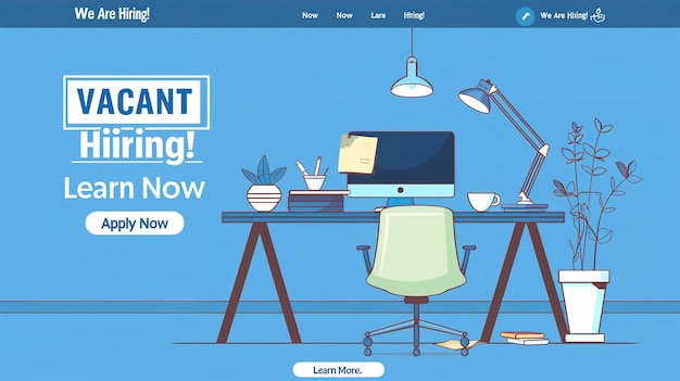Wir stellen ein Recruitment-Konzept mit Megaphone und Team-Mitarbeiter ein, die zusammen in der Office-Illustration arbeiten.